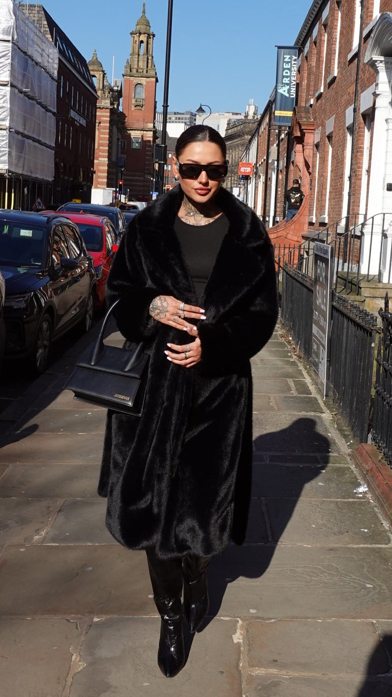 Duchess Fur Tie Coat