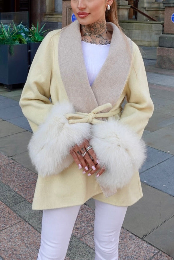 Buttercream Blush Cashmere Coat
