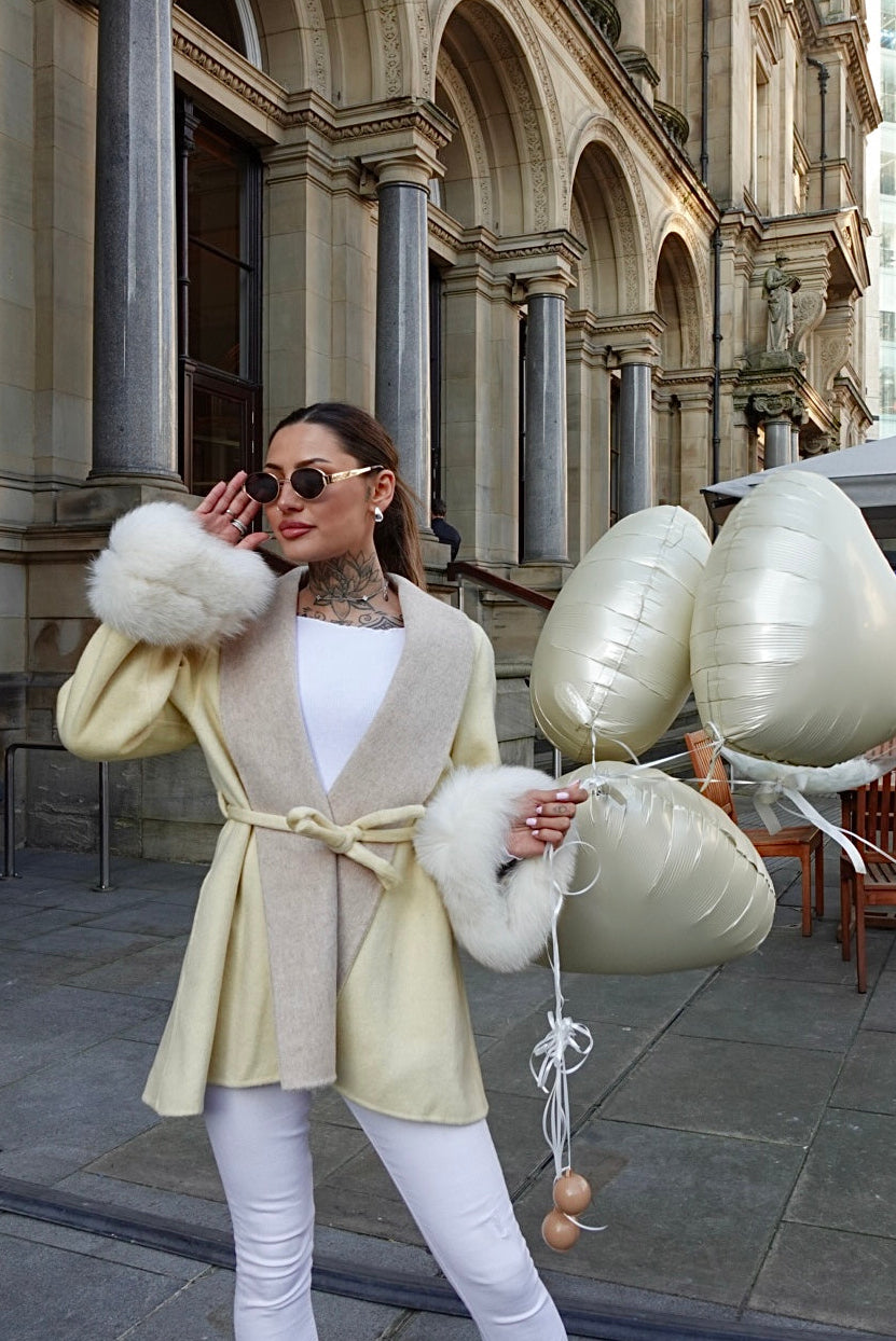 Buttercream Blush Cashmere Coat