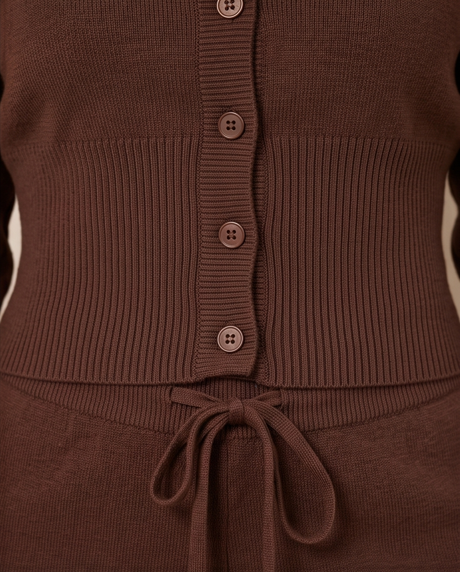 Monaco Luxe Knit Co-Ord ~ BROWN