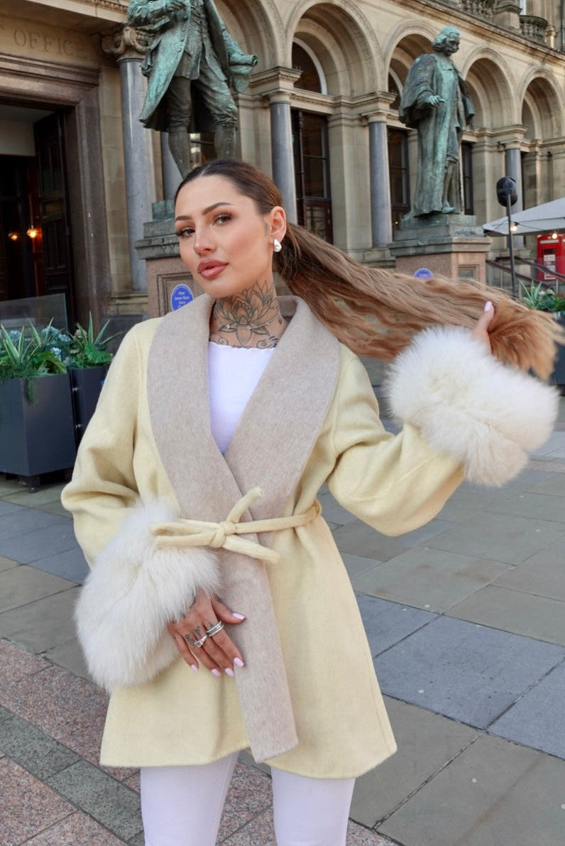 Buttercream Blush Cashmere Coat