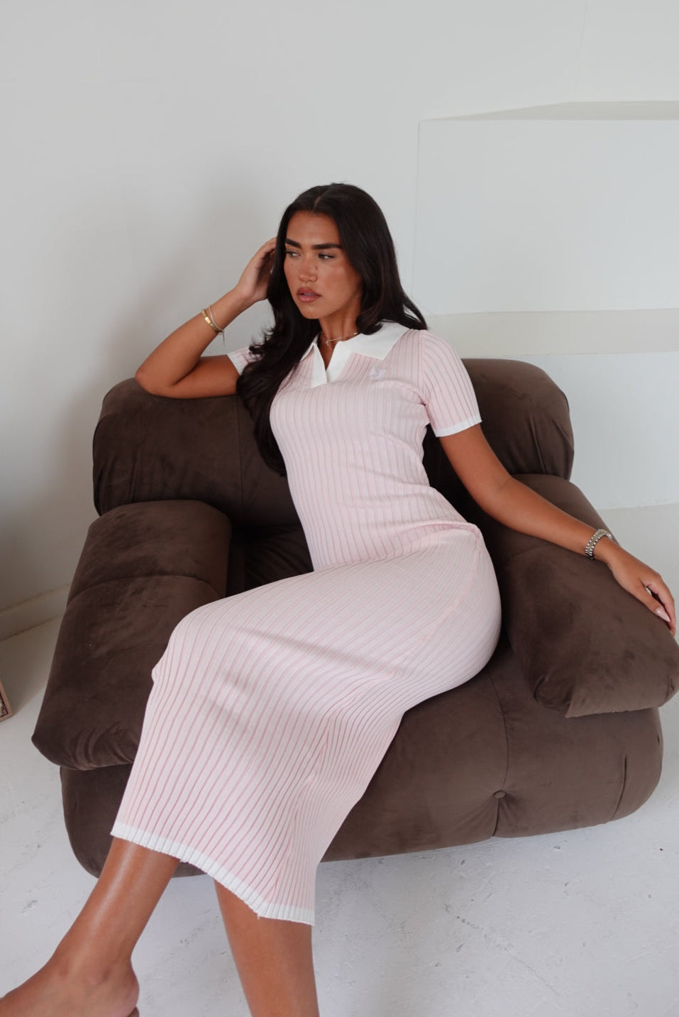 Élodie Ribbed Knit Dress