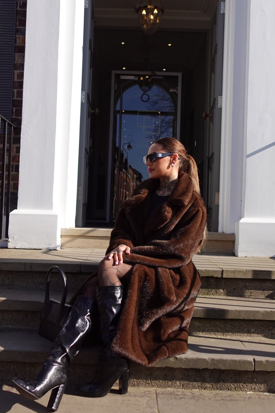 Duchess Fur Tie Coat