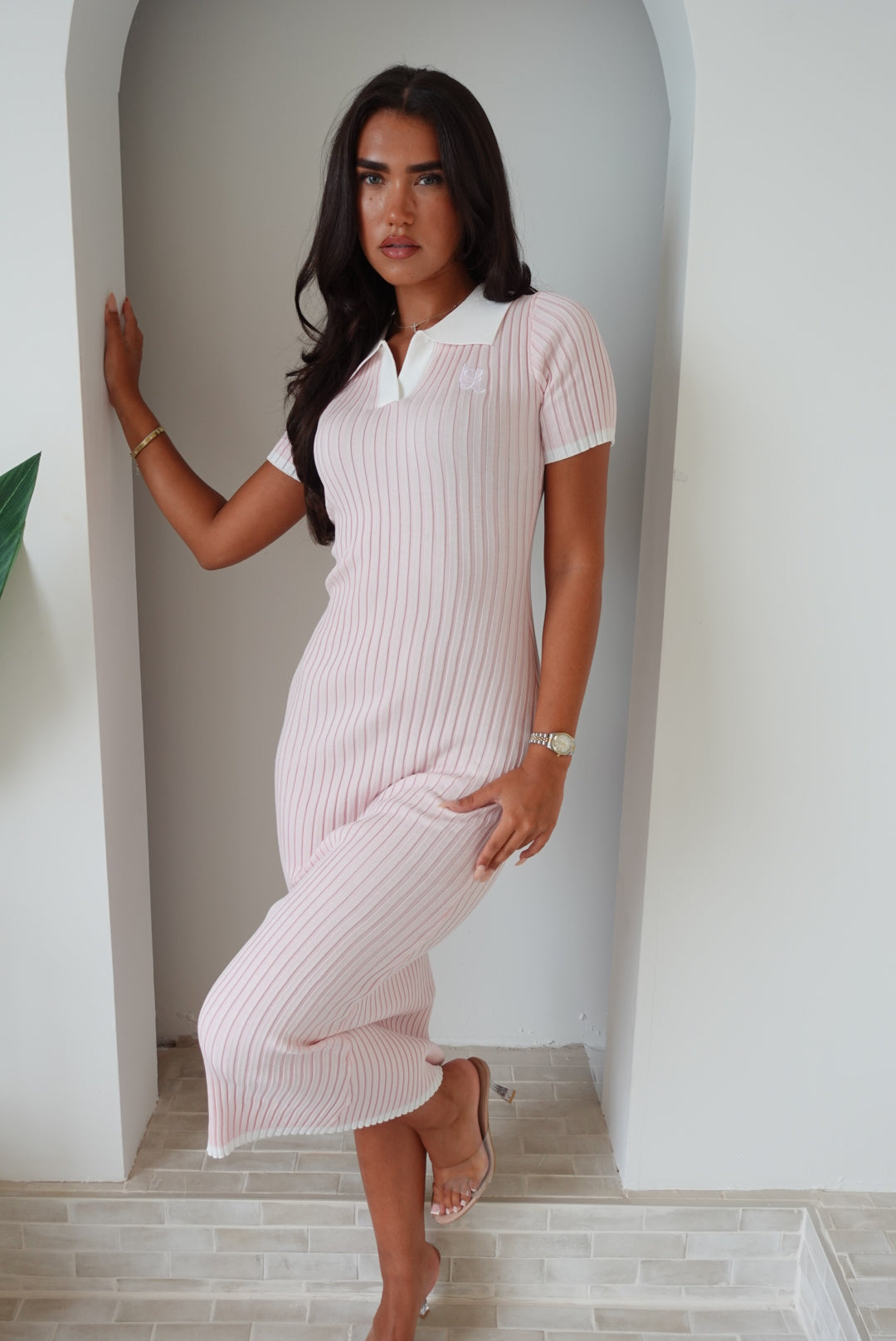 Élodie Ribbed Knit Dress