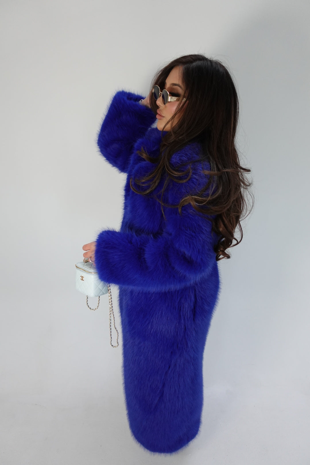Azure Empress Fur Coat
