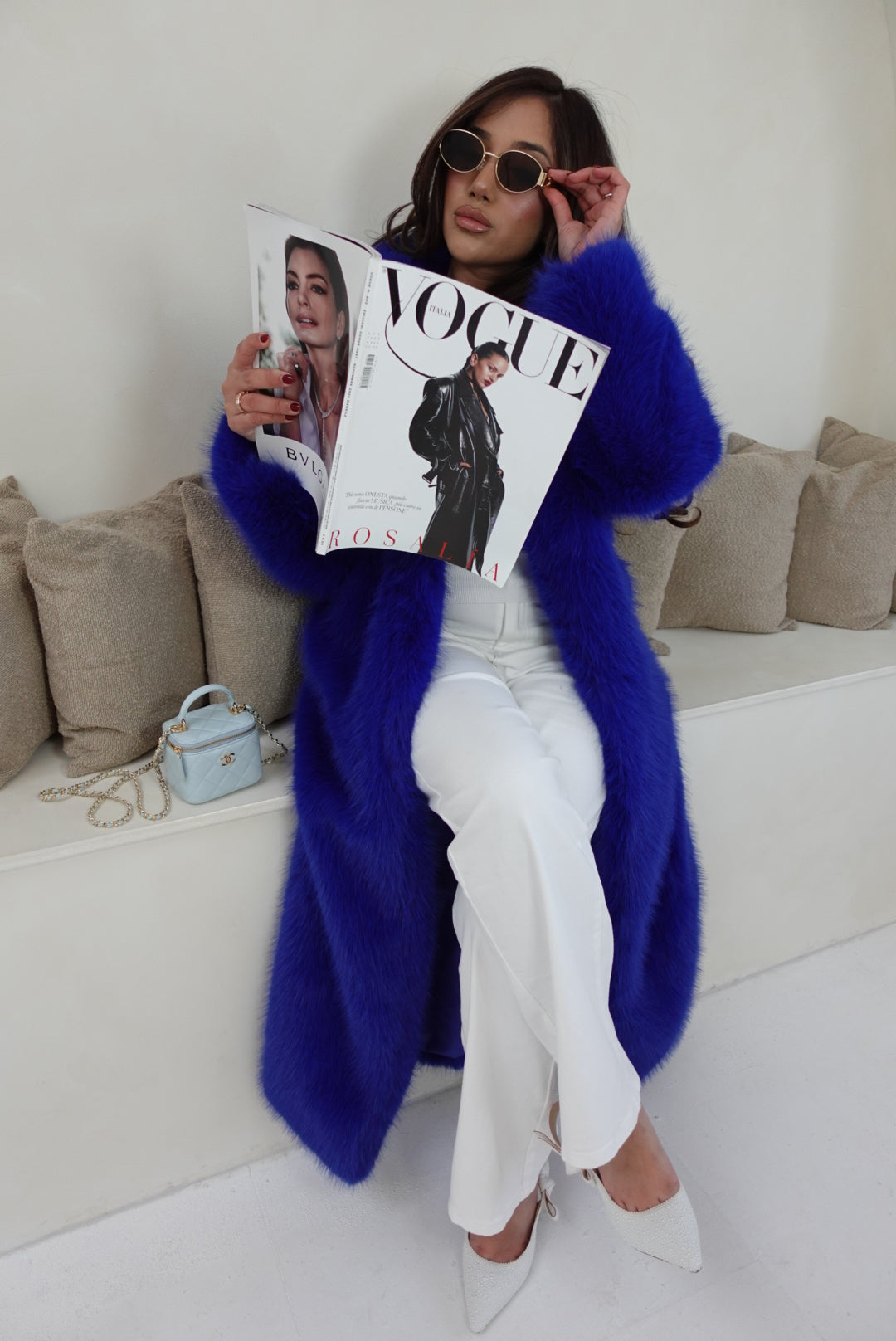 Azure Empress Fur Coat