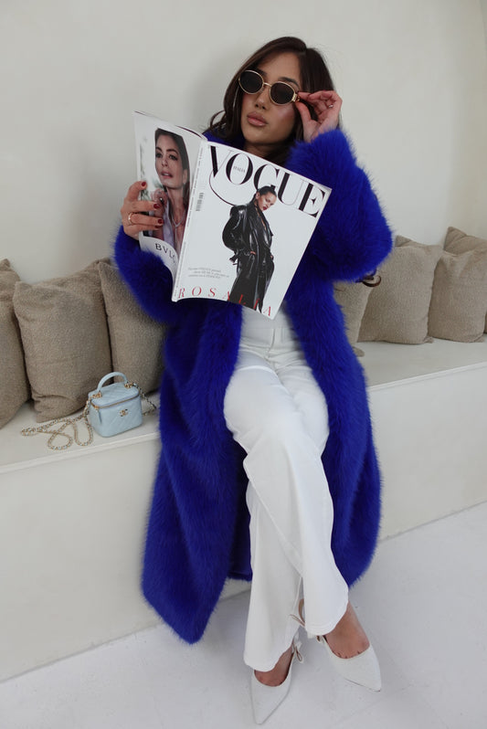 Azure Empress Fur Coat