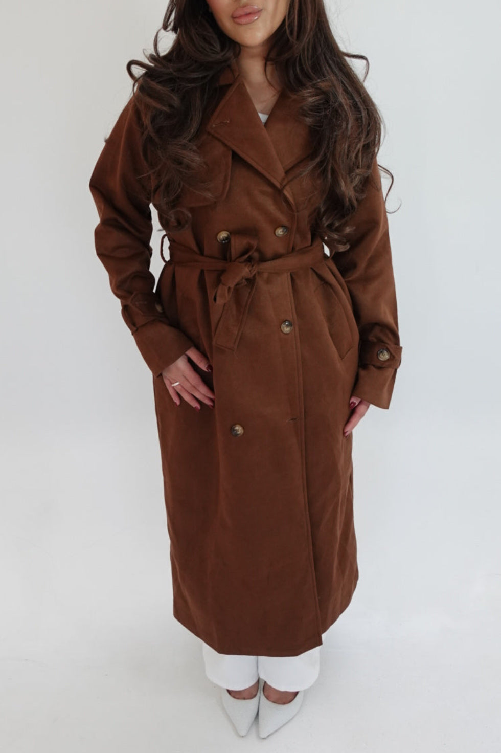 Coco Suede Trench