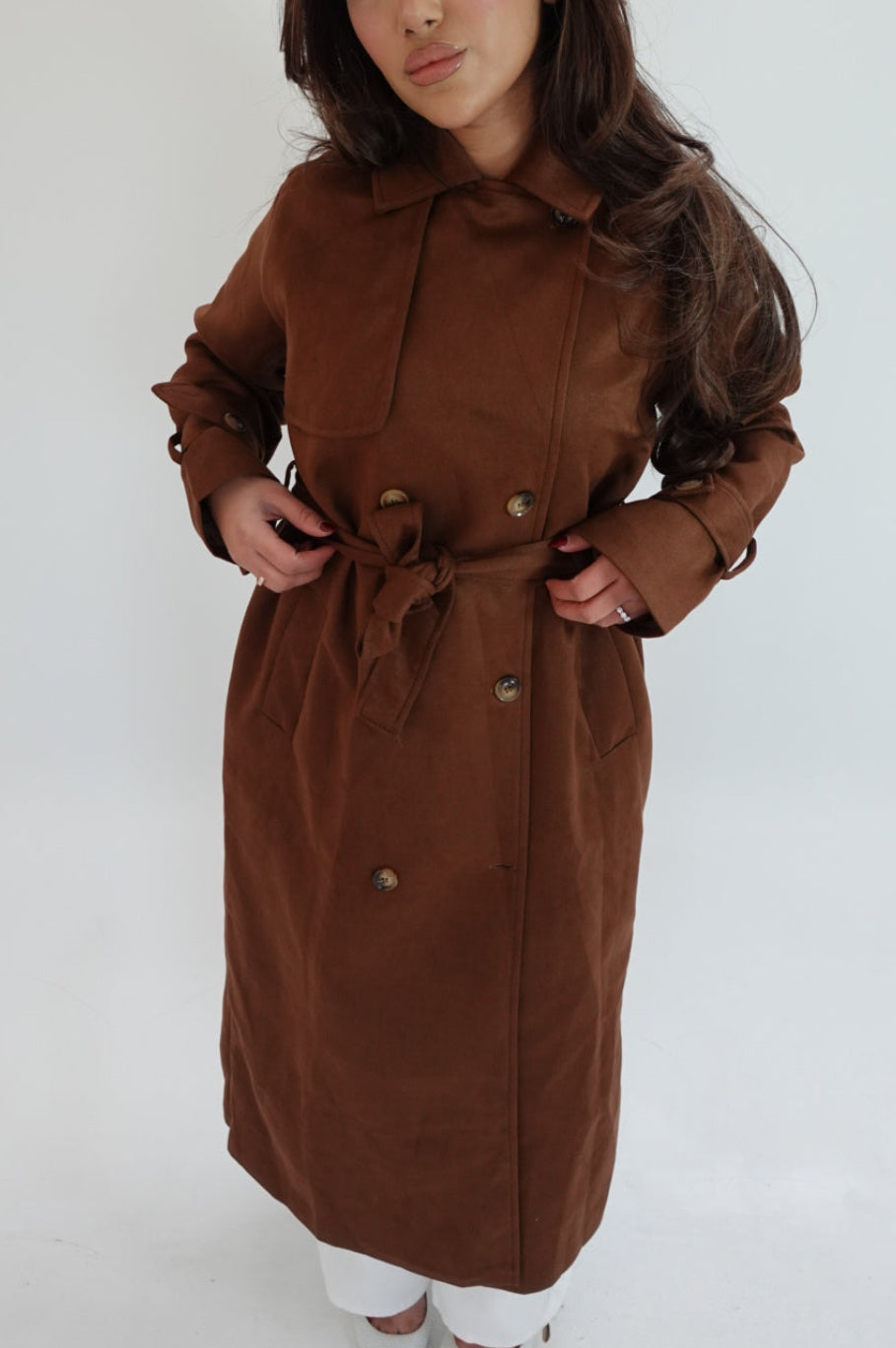 Coco Suede Trench