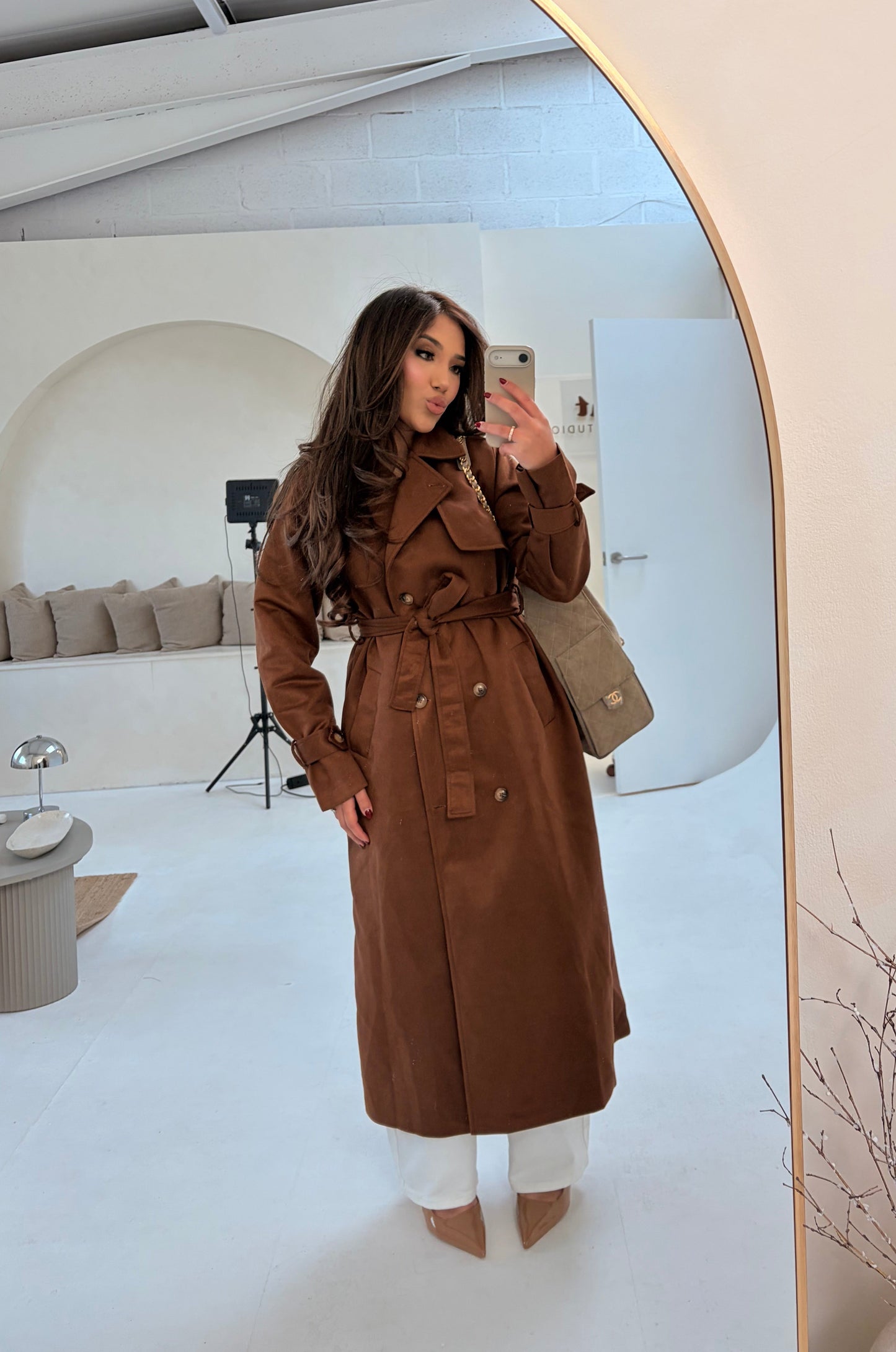 Coco Suede Trench